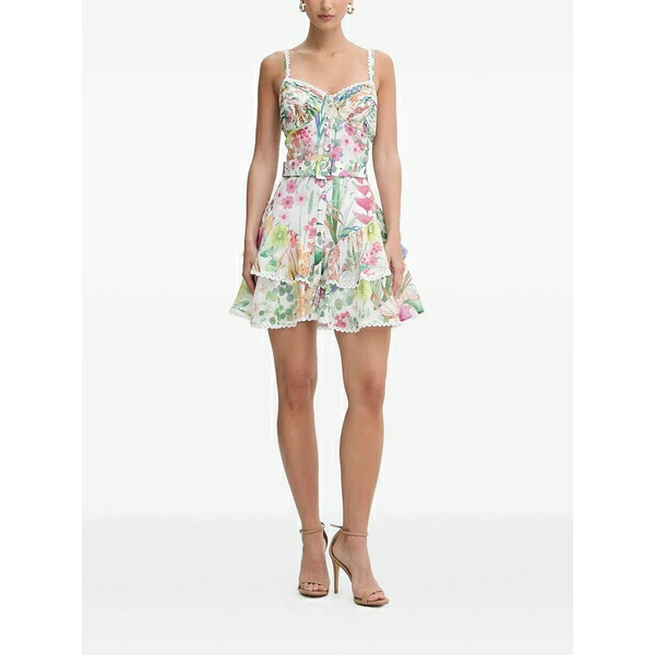 チャロ ルイス イビザ レディース 衣裳 トップス Nayade floral lace dress White