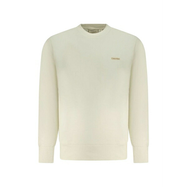 カルバンクライン メンズ パーカー・スウェットシャツ アウター Logo-patch sweatshirt Neutrals
