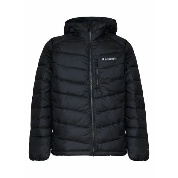 コロンビア メンズ 上衣＆上衣 アウター Logo-print hooded padded jacket Black