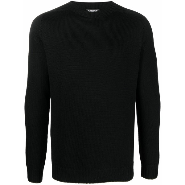 ドンダップ メンズ 編み物\u0026プルオーバー アウター Ribbed-detail knit jumper Black