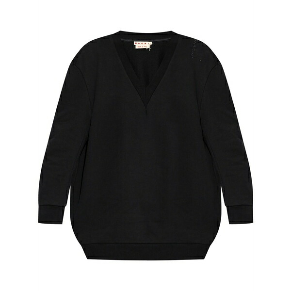 マルニ レディース 衣裳 トップス V-neck sweater dress Black