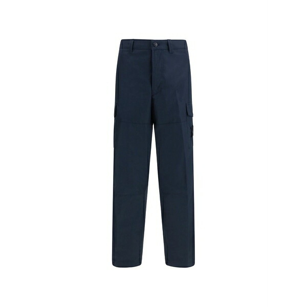 ストーンアイランド メンズ 心地好いズボン下 ボトムス Cotton cargo pants Blue
