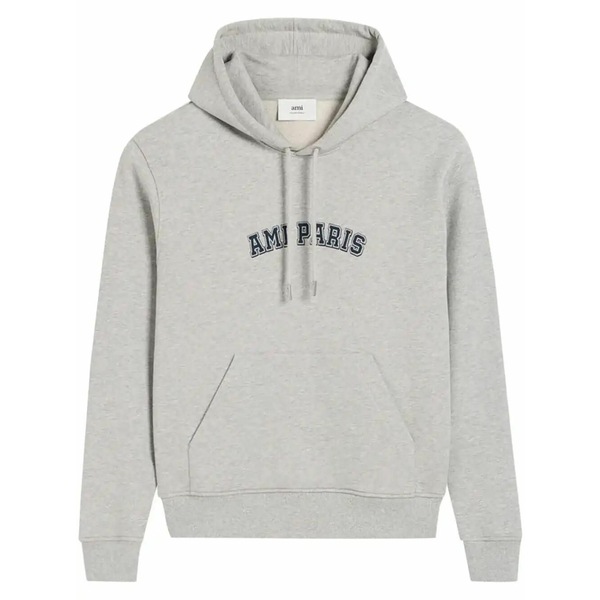意中の女 メンズ パーカー・スウェットシャツ アウター Logo-print cotton hoodie Grey