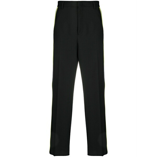 ヴァレンティノ ガラヴァーニ メンズ 心地よいズボン下 ボトムス Side-stripe tailored trousers Black