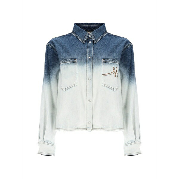 マルニ レディース シャツ トップス Denim shirt White|asty