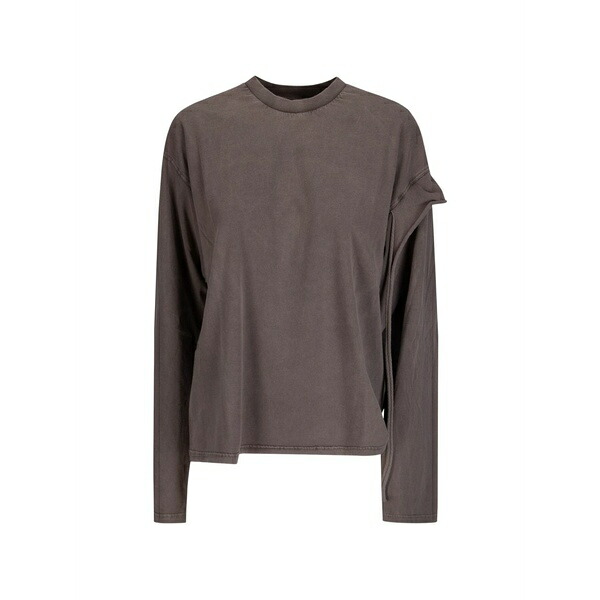 オットリンガー レディース ティーシャツ トップス Ruffle-detail sweater Brown