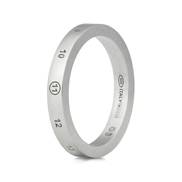 マルタンマルジェラ メンズ 輪っか 佩び物 Number reference ring Silver
