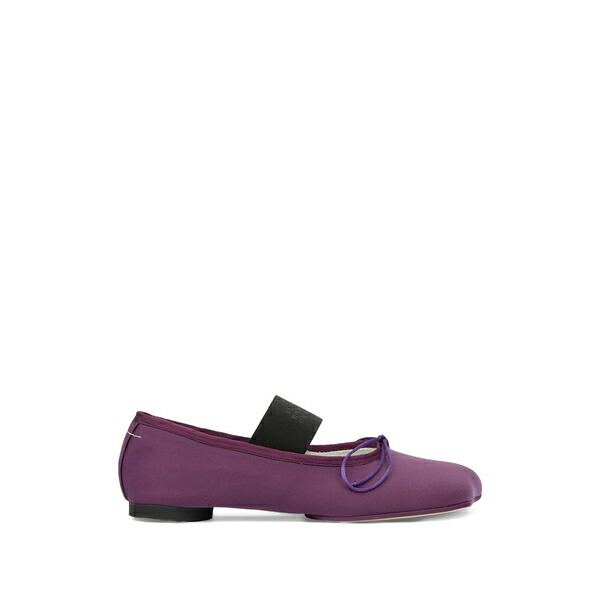 マルタンマルジェラ レディース サンダル シューズ Anatomic numeric bow-detail ballet flats Purple