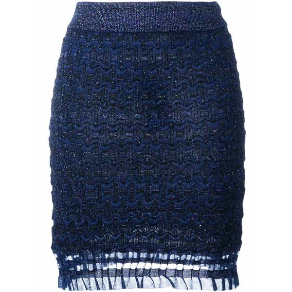 ケンゾー レディース スコート ボトムス Lace hem skirt Blue