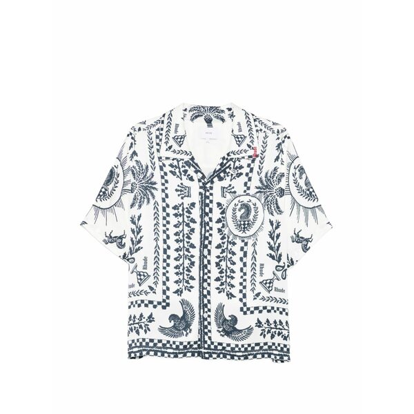 ルード メンズ プルオーバー トップス Graphic-print shirt White