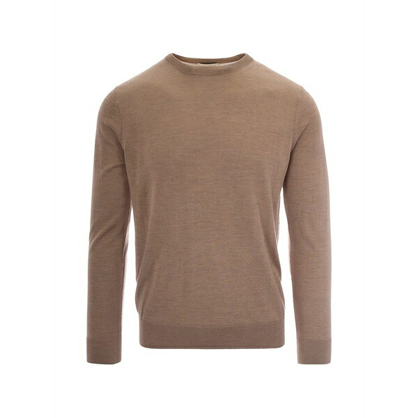 バランタイン メンズ 編み物\u0026プルオーバー アウター Plain-stitch sweater Brown