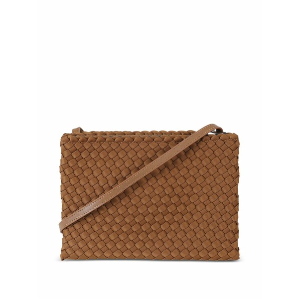 ナゲディ レディース ショルダーバッグ 御徒面子 Soho woven-design cross body bag Brown