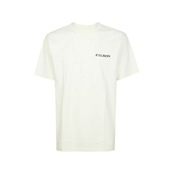 フィルソン メンズ ティーシャツ トップス Logo-print t-shirt White