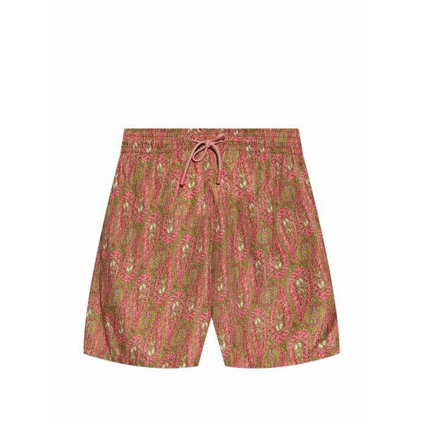 エトロ メンズ 心地好いズボン下 ボトムス Paisley-print swim shorts Pink