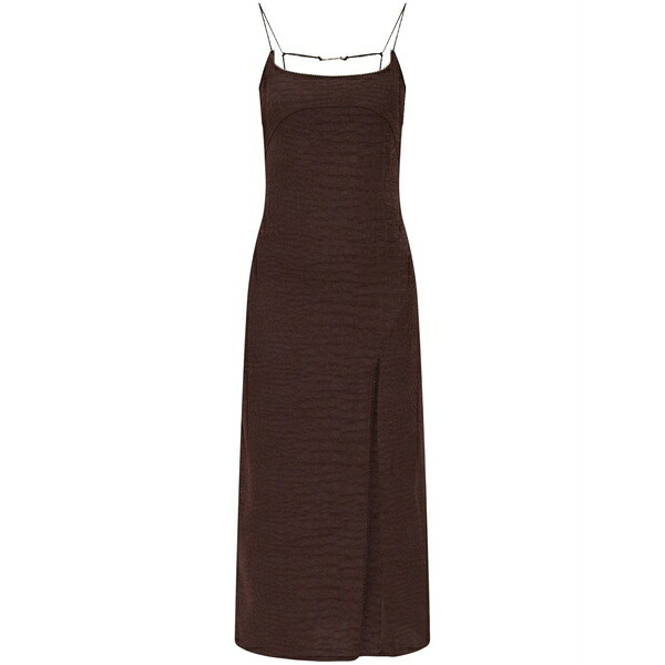 ジャクエムス レディース ワンピース トップス Notte dress Brown|asty
