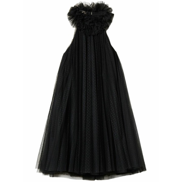 ツイン書き割り レディース 衣裳 トップス Tulle mini dress Black