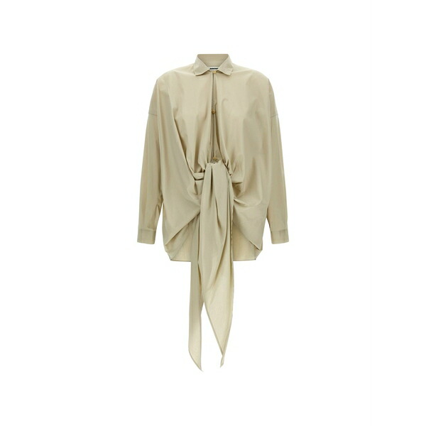 暗然たる運動場 レディース プルオーバー トップス Romy tie-waist button shirt Neutrals
