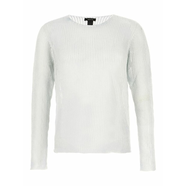 アヴァントワ メンズ 編み物\u0026ティーシャツ アウター Ribbed crew-neck sweater White