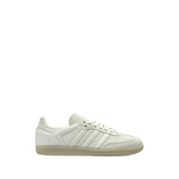 アディダス レディース スニーカー シューズ Stripe-detail leather sneakers  Neutrals