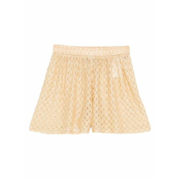 ミッソーニ レディース 心地よいズボン下 ボトムス Lace short shorts Yellow
