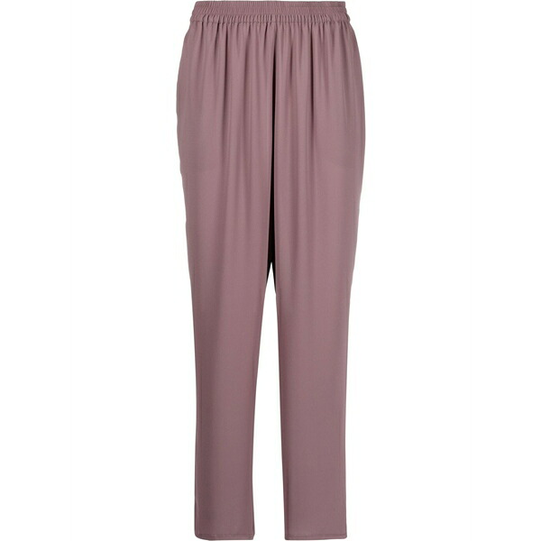 ジャンルカ・カパンノロ レディース 心地よいズボン下 ボトムス Elasticated-waistband tapered trousers Purple