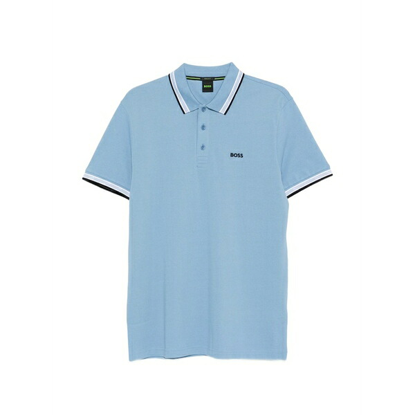 元締め メンズ スポーツシャツ トップス Tipped polo shirt Blue
