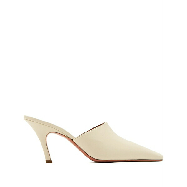 アミナモアディ レディース サンダル シューズ Jamie square-toe heeled mules Neutrals