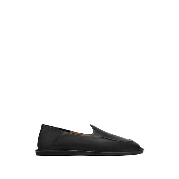 ネイキッドウルフ メンズ スリッポン・ローファー シューズ Reef leather loafers Black|asty