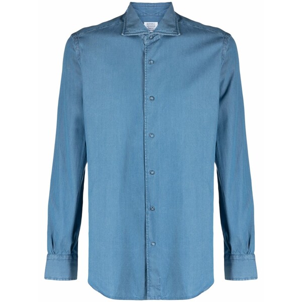 マッザレッリ メンズ プルオーバー トップス Button-up cotton shirt  Blue