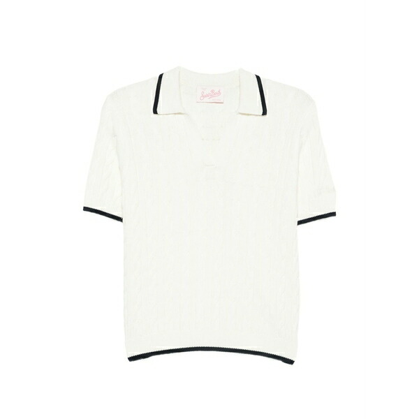 エムシーツーセイントバース レディース プルオーバー トップス Amaris braid cable-knit t-shirt Neutrals