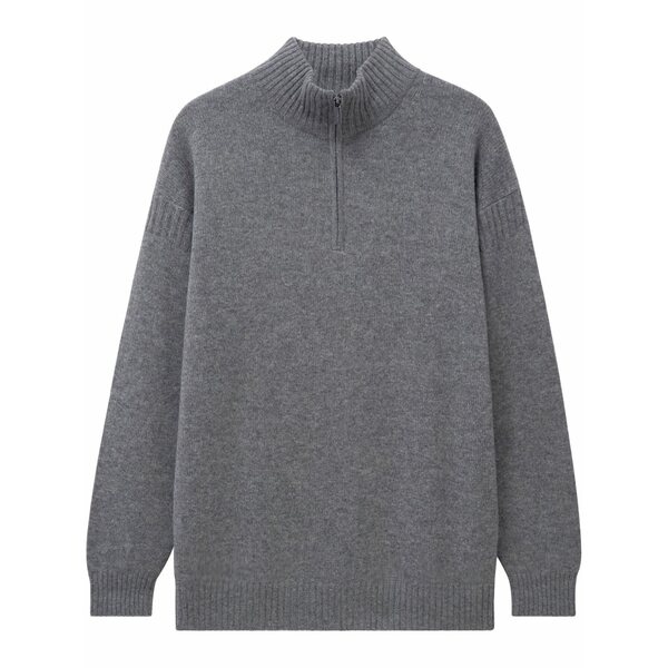 プリングル オブ スコットランド メンズ 編み物\u0026プルオーバー アウター Zip cashmere jumper Grey
