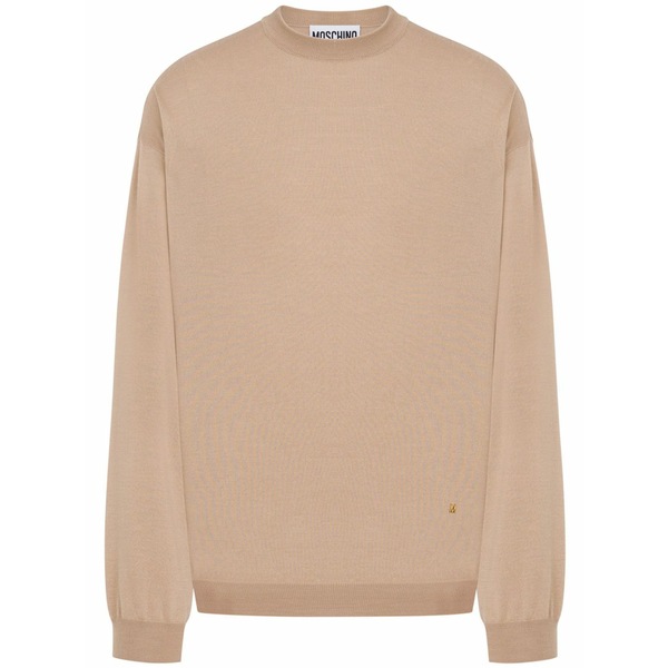 モスキーノ メンズ 編み物\u0026プルオーバー アウター Knitted jumper Neutrals