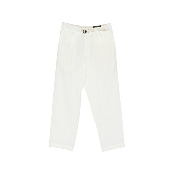 ホワイトサンド メンズ カジュアルパンツ ボトムス Pocket belted trousers Neutrals|asty