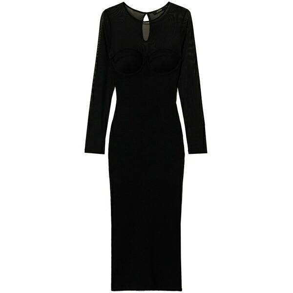 ツイン書き割り レディース 衣裳 トップス Tulle MIDI dress  Black