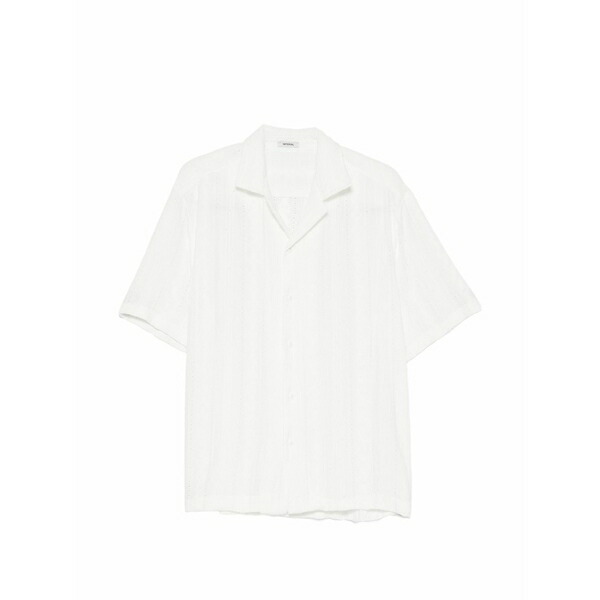 インペリアル メンズ プルオーバー トップス Embroidered short-sleeve shirt White