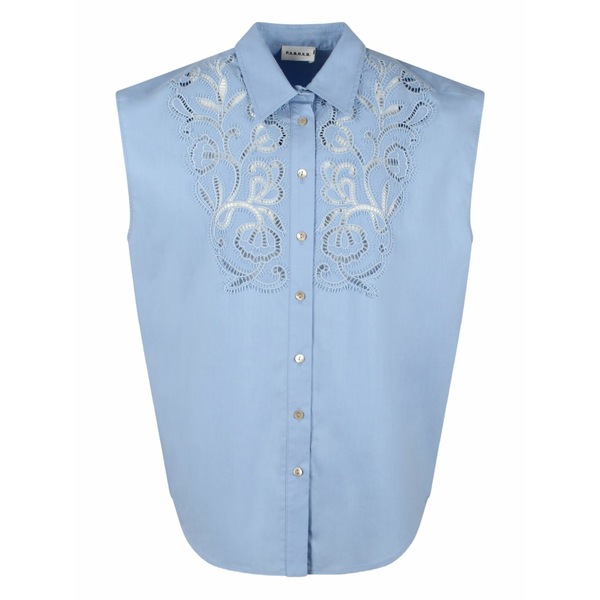 パロッシュ レディース プルオーバー トップス Cotton shirt Blue