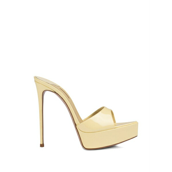 ル シラ レディース サンダル シューズ Uma stiletto-heel heeled sandals    Yellow