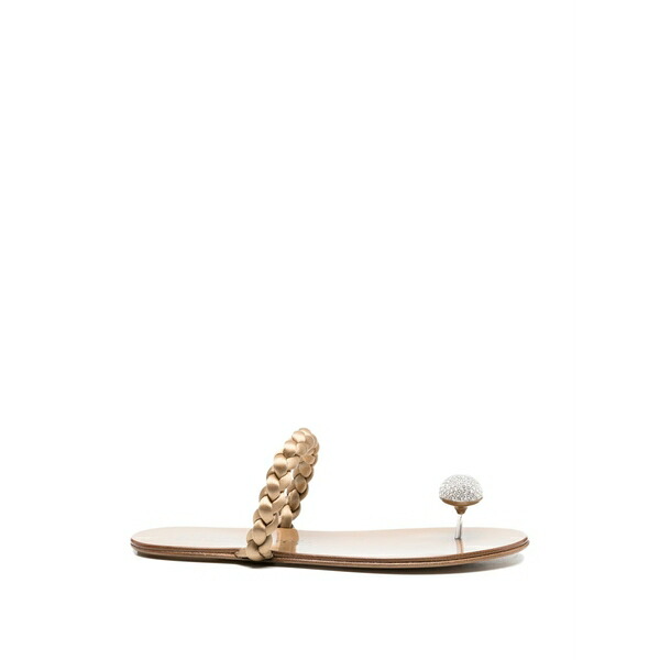 ペドロガルシア レディース サンダル シューズ Pipa braided-strap flat sandals Neutrals