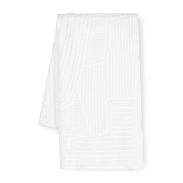 ワイスロバート・エドワード・リー レディース えり巻き・袈裟・えり巻き 付属物 Engineered debossed-logo scarf White