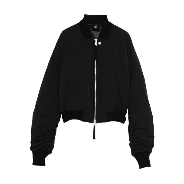 トム・Cr レディース 上衣＆上衣 アウター Long-sleeve bomber jacket Black