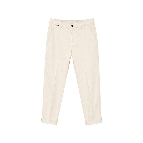メイソンズ メンズ 心地好いズボン下 ボトムス Elasticated-waistband turn-up trousers Neutrals