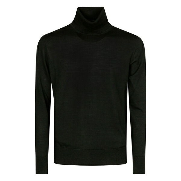アルファインダストリーズ メンズ 編み物\u0026プルオーバー アウター High-neck wool sweater Green