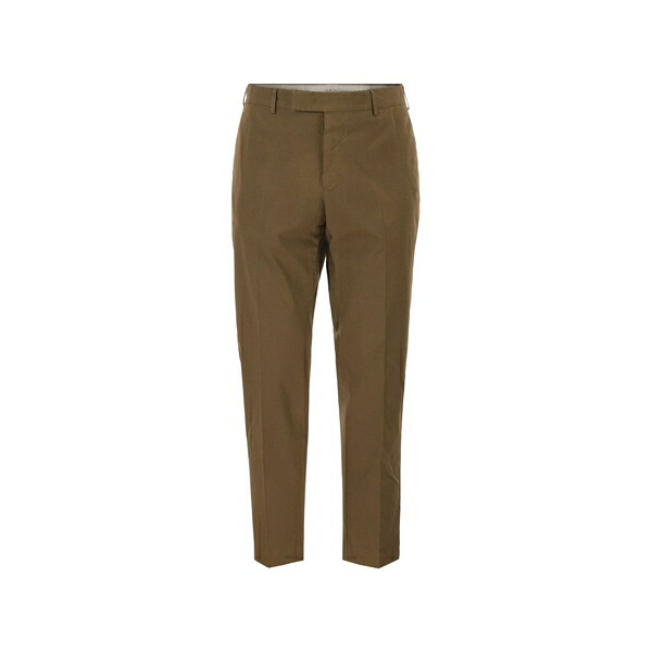 PTトリノ メンズ 心地好いズボン下 ボトムス Belt-loop pocket trousers Brown
