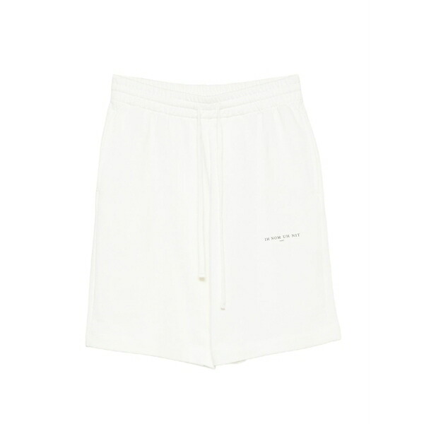 インノミネイト メンズ カジュアルパンツ ボトムス Logo-print drawstring shorts White｜asty