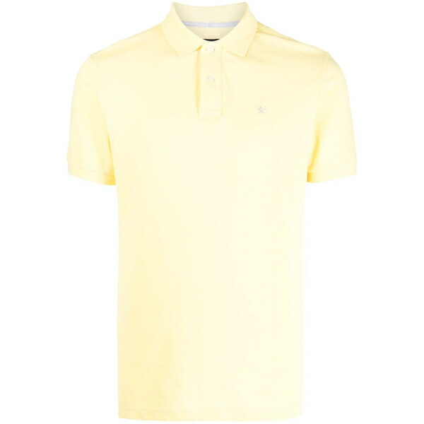 ハケット メンズ スポーツシャツ トップス Embroidered-logo cotton polo shirt Yellow