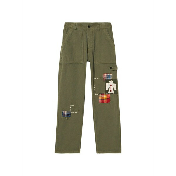 フォルテラ レディース 心地よいズボン下 ボトムス Jacey patchwork trousers Green