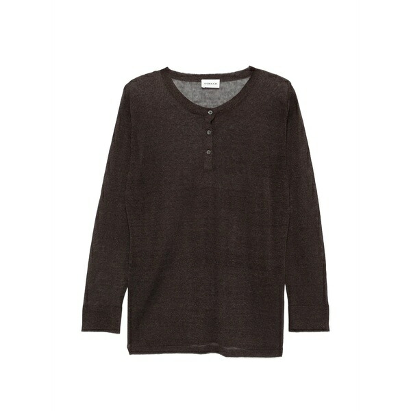 パロッシュ レディース ティーシャツ トップス Buttons t-shirt Brown