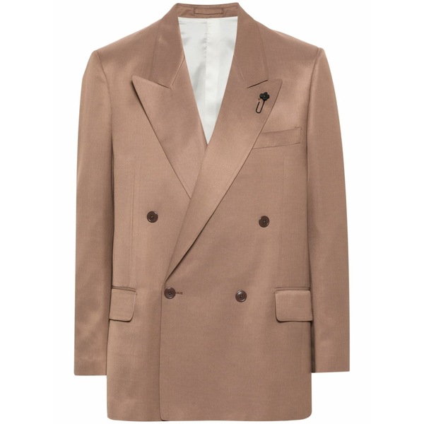 ラルディーニ メンズ 上衣＆上衣 アウター Double-breasted blazer Neutrals