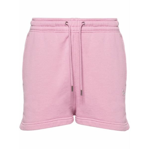 棲み家 狐狸 レディース 心地よいズボン下 ボトムス Fox-patch track shorts Pink