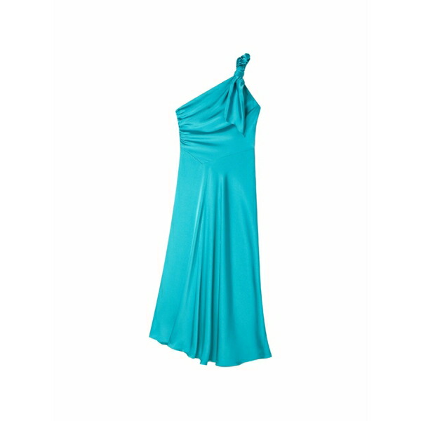 砂子ロ レディース 衣裳 トップス One-shoulder MIDI dress Blue